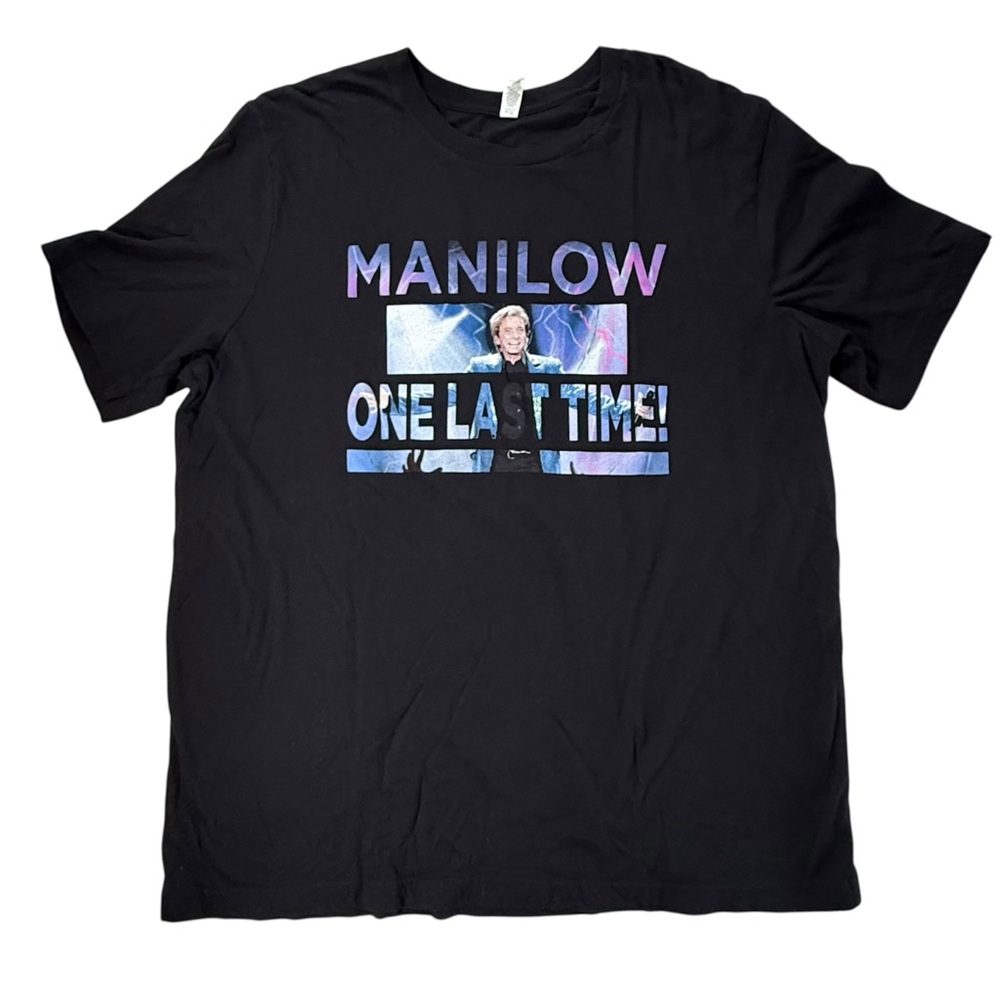 Barry Manilow One Last Time! Concert Tour Band T-Shirt Unisex Adult Size 2XL